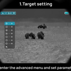 InfiRay Outdoor Thermal Scope Saim SCH50: How To Set The Shooting Range Notification