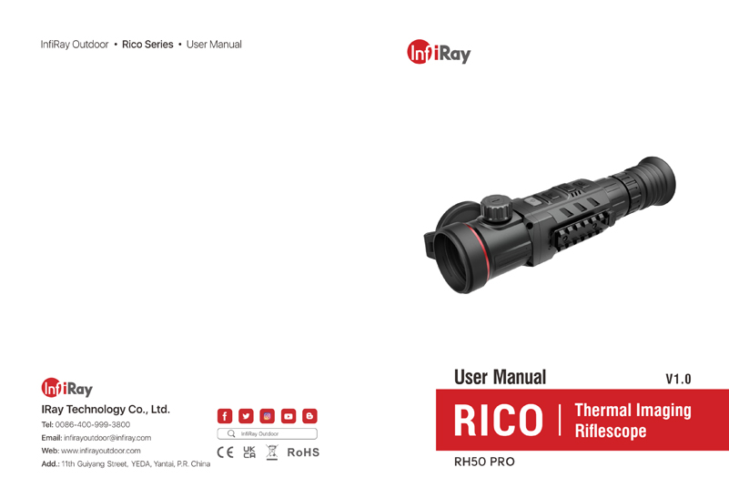 Rico RH50 Pro Manual